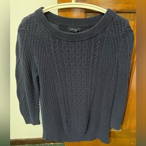 Navy blue lands end sweater